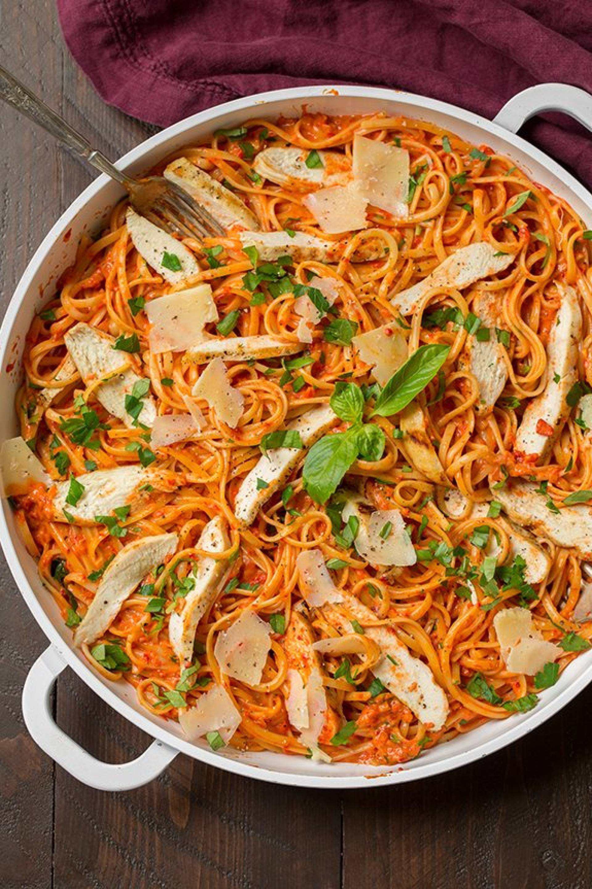 Red Pepper Chicken Pasta