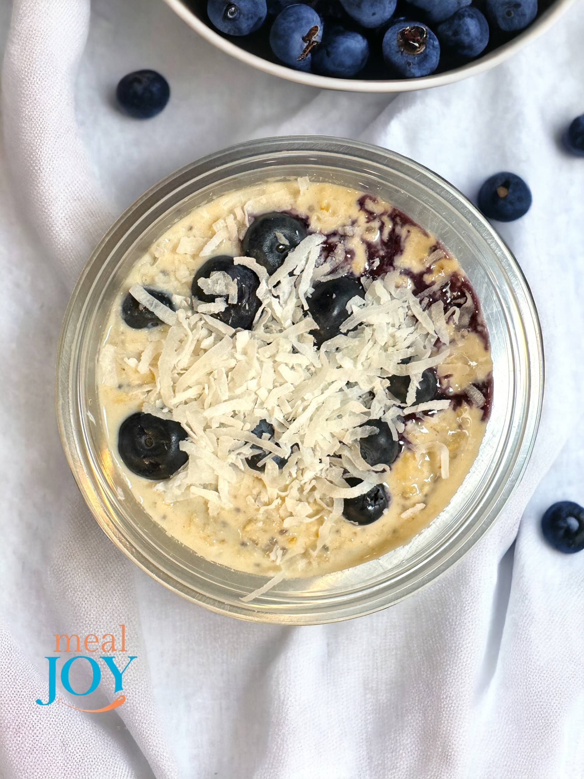 Blueberry Coconut Cream Overnight Oats
