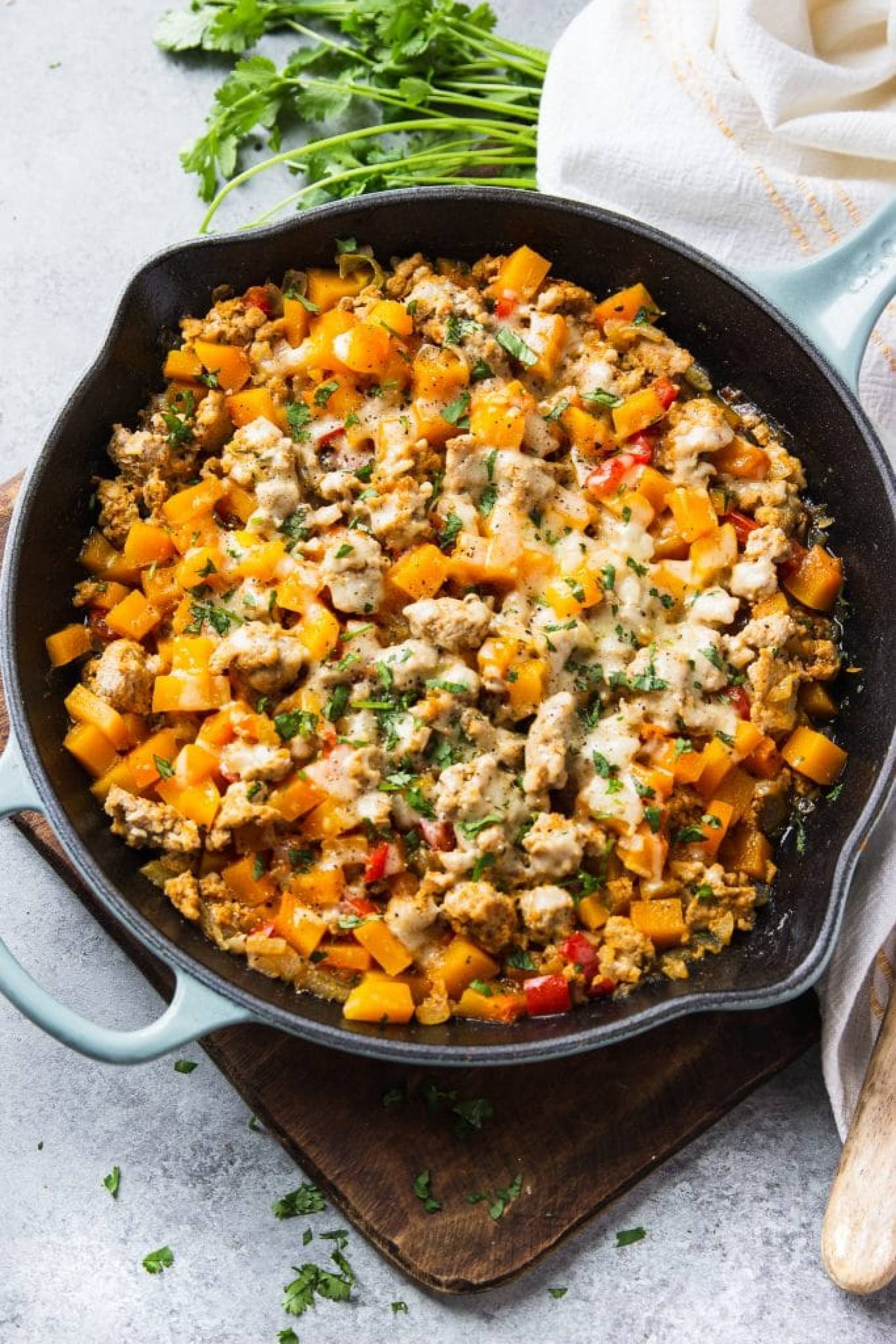 Turkey & Sweet Potato Skillet