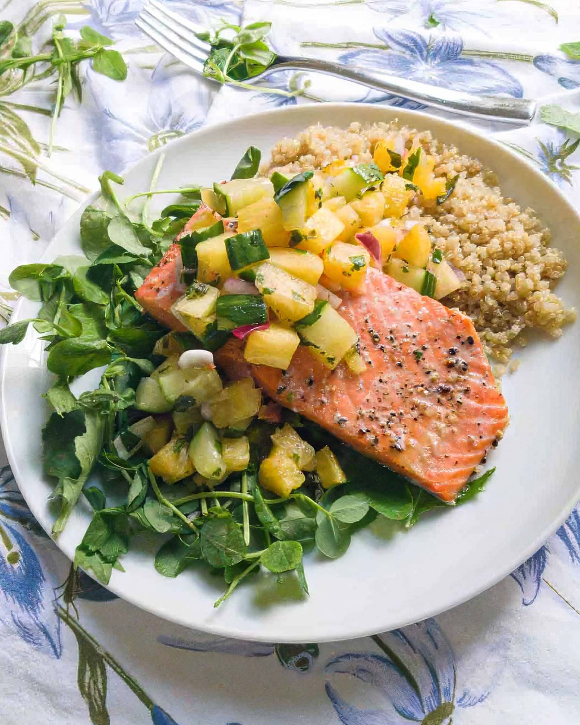 Quinoa Salmon Bowl