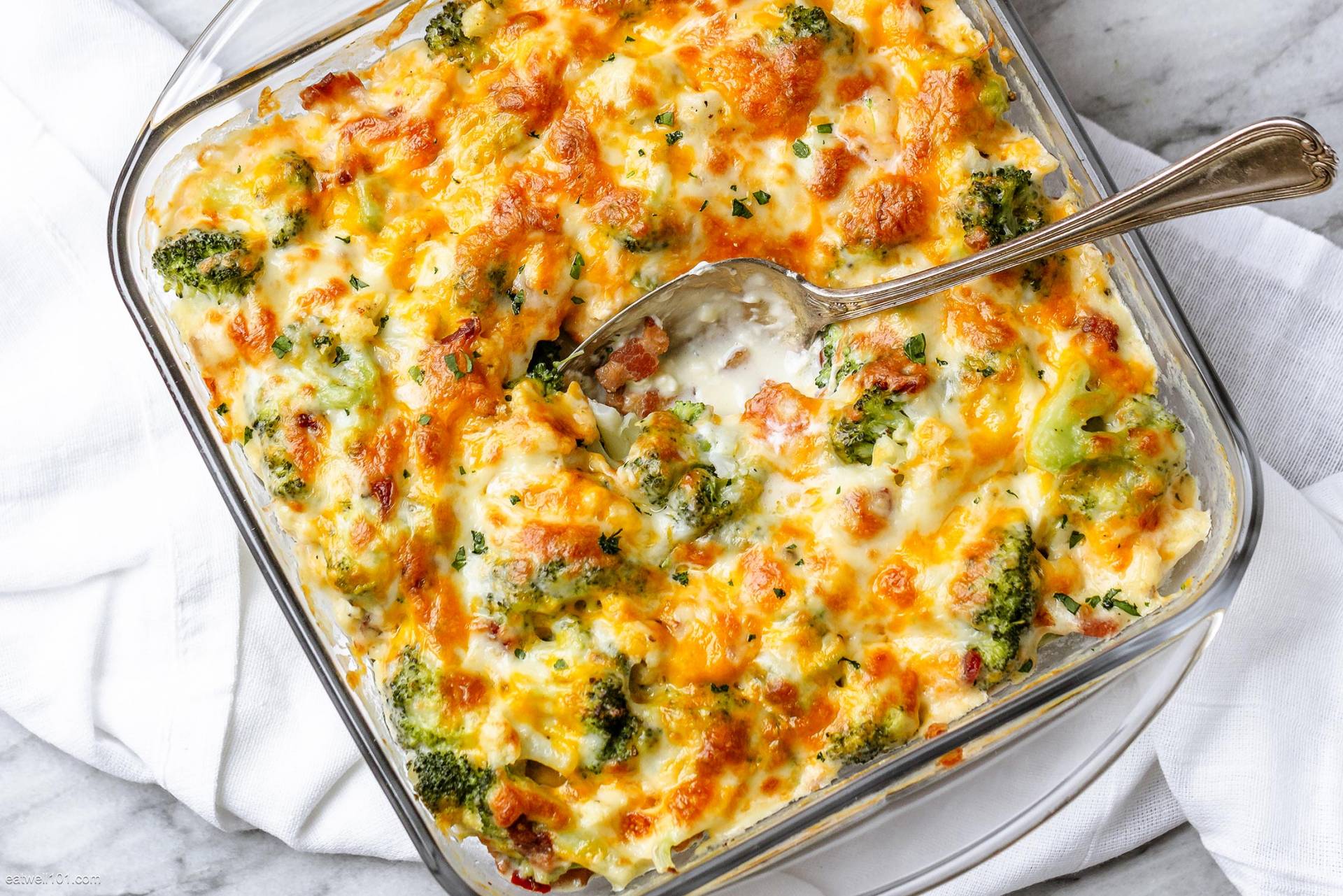 Cauliflower & Broccoli Casserole