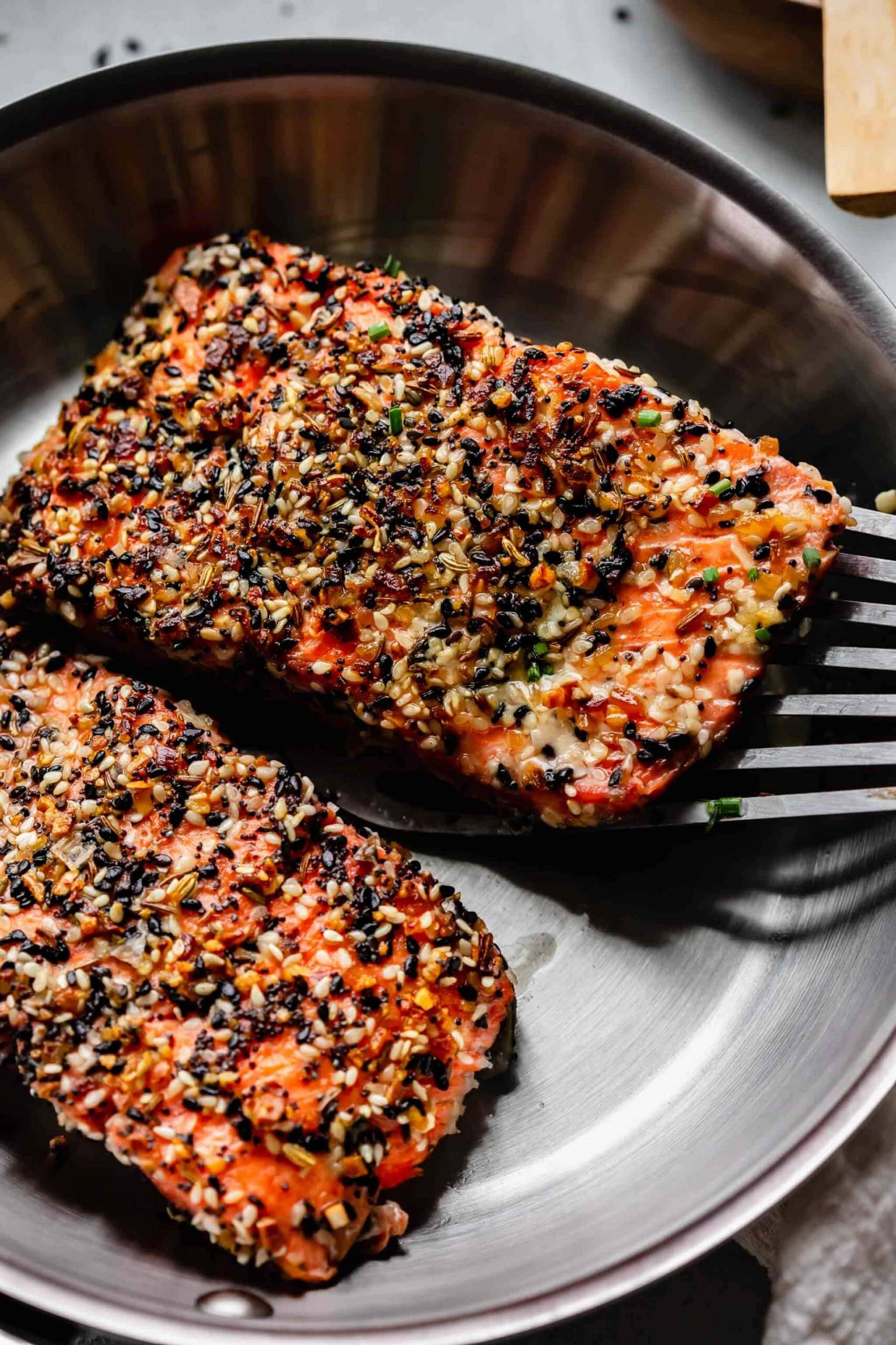 Everything Crusted Salmon (Dairy-Free)