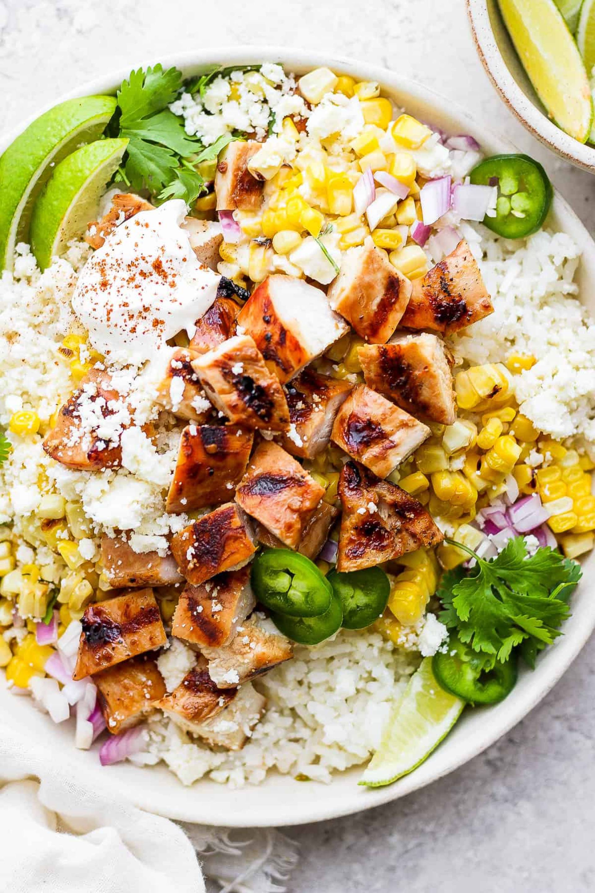 Street Corn Chicken Bowl